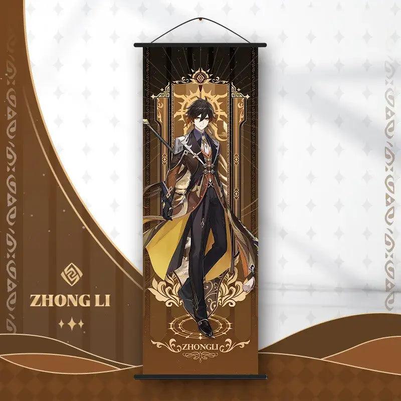 Gold Genshin Impact Poster Set