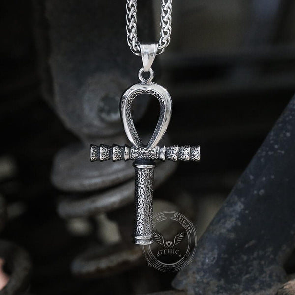 Ankh Eye of Horus Stainless Steel Pendant
