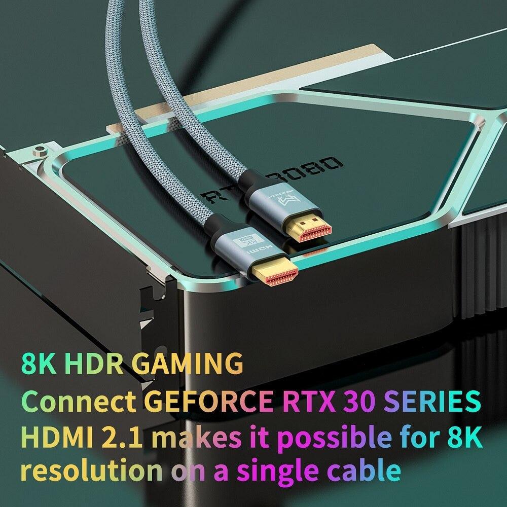 4K HDMI Cable HDMI 2.0 Ultra HD Audio Wire HDMI Splitter Digital Cord High Speed 18Gbps HDMI 2.0 Cable 4K HDR 2160P For TV  Projector Laptops Gaming