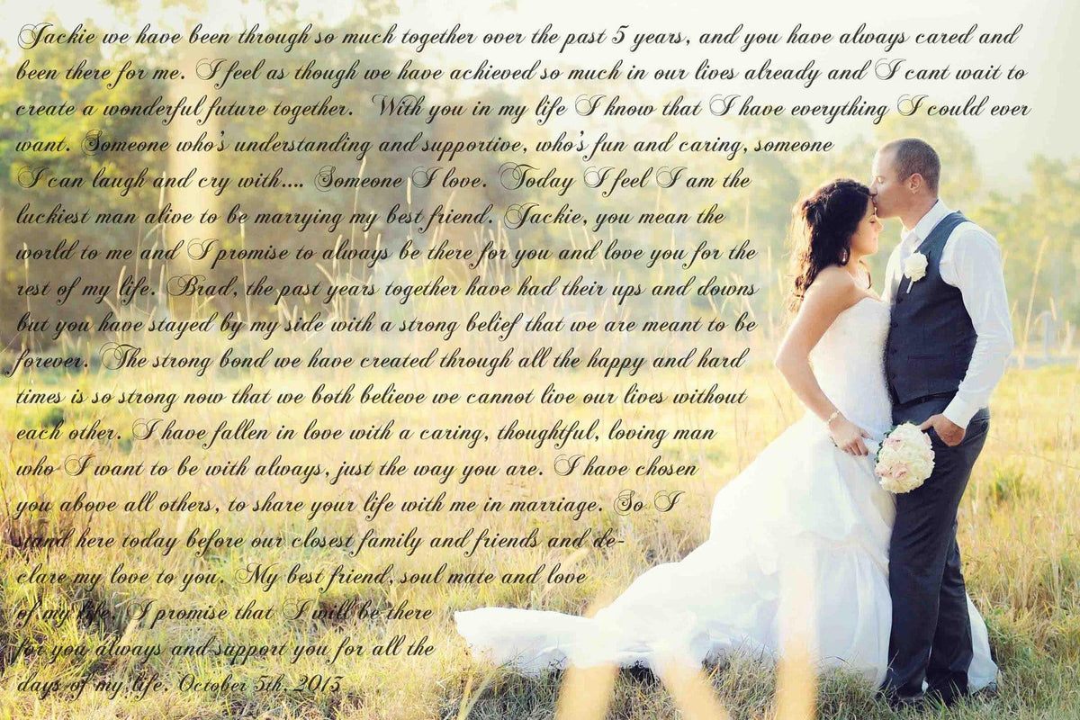 1st Anniversary Gift - A Personalized Word Art Canvas