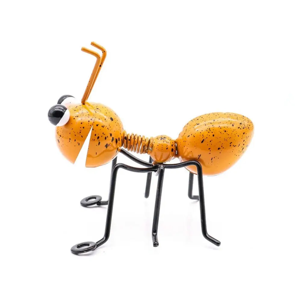 Metal Ants Garden Decoration, Fence Lawn Bedroom Living Room Hanging Wall Decoration, 3D Sculpture Ants Art Decoration Ornament