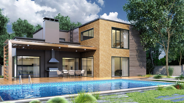 Antalya Noce Travertine Field Dimensional Carved Stone WHIRPOOL Wall Tile - Livfloors Collection