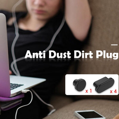 Anti Dust Dirt Plug Stopper Universal Dustproof USB Port For Laptops, Silicone Port Plugs Cover Set For Dust Protection Best Laptop Accessories