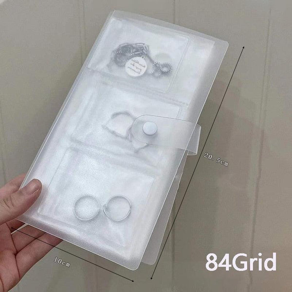 Anti-oxidation Jewelry Organizer Albums Desktop Drawer Storage Transparent Necklace Bracelet Ring Book Holder Jewelry Bag Portable Travel Jewelry Organizer Storage Book for Rings Necklaces Studs And Earrings