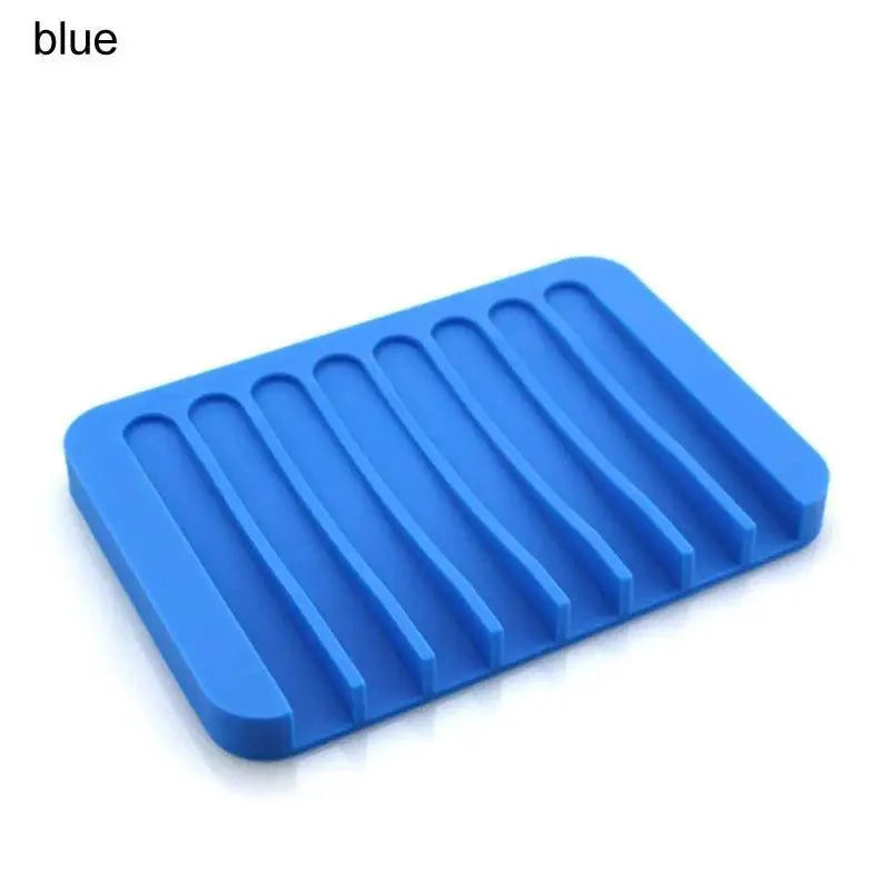 Anti-Skidding Home Improvement Silicone Flexible Bathroom Fixtures Bathroom Hardware Tray Soap Dish for Shower Waterfall Soap Holder Soap Tray Soap Saver Drainer Flexible Silicone For Shower Bathroom Kitchen Counter Top Keep Soap Bars Dry Clean Easy Clean