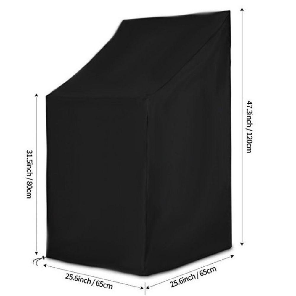Anti-UV Snow Dust Wind-Proof Tear-Proof Anti-Fading Furniture Cover Chair Dust Cover Storage Bag Outdoor Garden Patio Furniture Protector Waterproof Dustproof Chair Seat Protection Cover