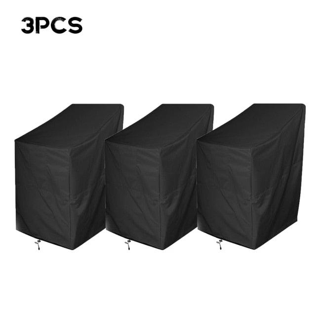 Anti-UV Snow Dust Wind-Proof Tear-Proof Anti-Fading Furniture Cover Chair Dust Cover Storage Bag Outdoor Garden Patio Furniture Protector Waterproof Dustproof Chair Seat Protection Cover