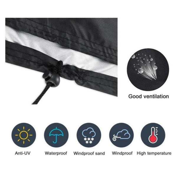 Anti-UV Snow Dust Wind-Proof Tear-Proof Anti-Fading Furniture Cover Chair Dust Cover Storage Bag Outdoor Garden Patio Furniture Protector Waterproof Dustproof Chair Seat Protection Cover