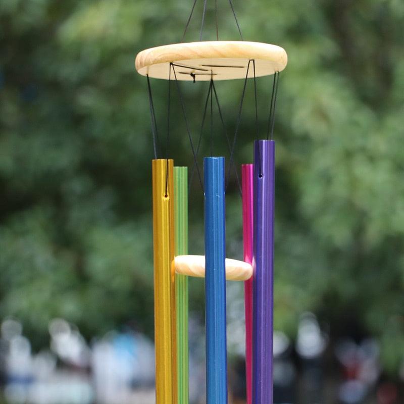 Antique Amazing Grace Wind Chimes Outdoor Large Deep Tone Resonant 6 Memorial Tube Copper Wind Chimes Chapel Bells Wind-chimes Hanging Home Decoration Elegant Chime Soothing Rich Tone for Mom Decent Gift For Housewarming & Christmas