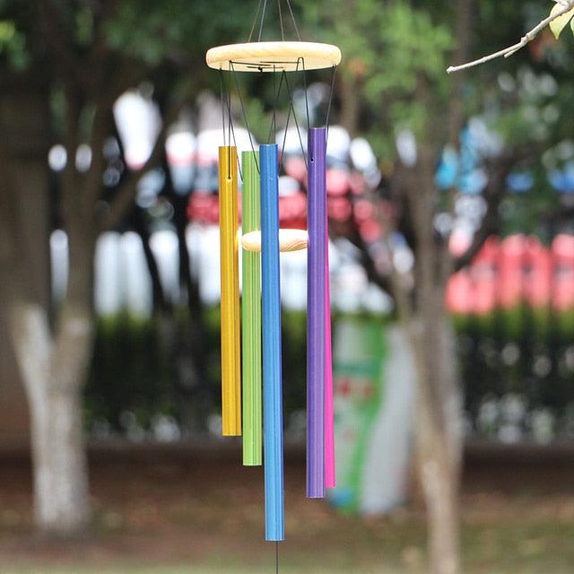 Antique Amazing Grace Wind Chimes Outdoor Large Deep Tone Resonant 6 Memorial Tube Copper Wind Chimes Chapel Bells Wind-chimes Hanging Home Decoration Elegant Chime Soothing Rich Tone for Mom Decent Gift For Housewarming & Christmas