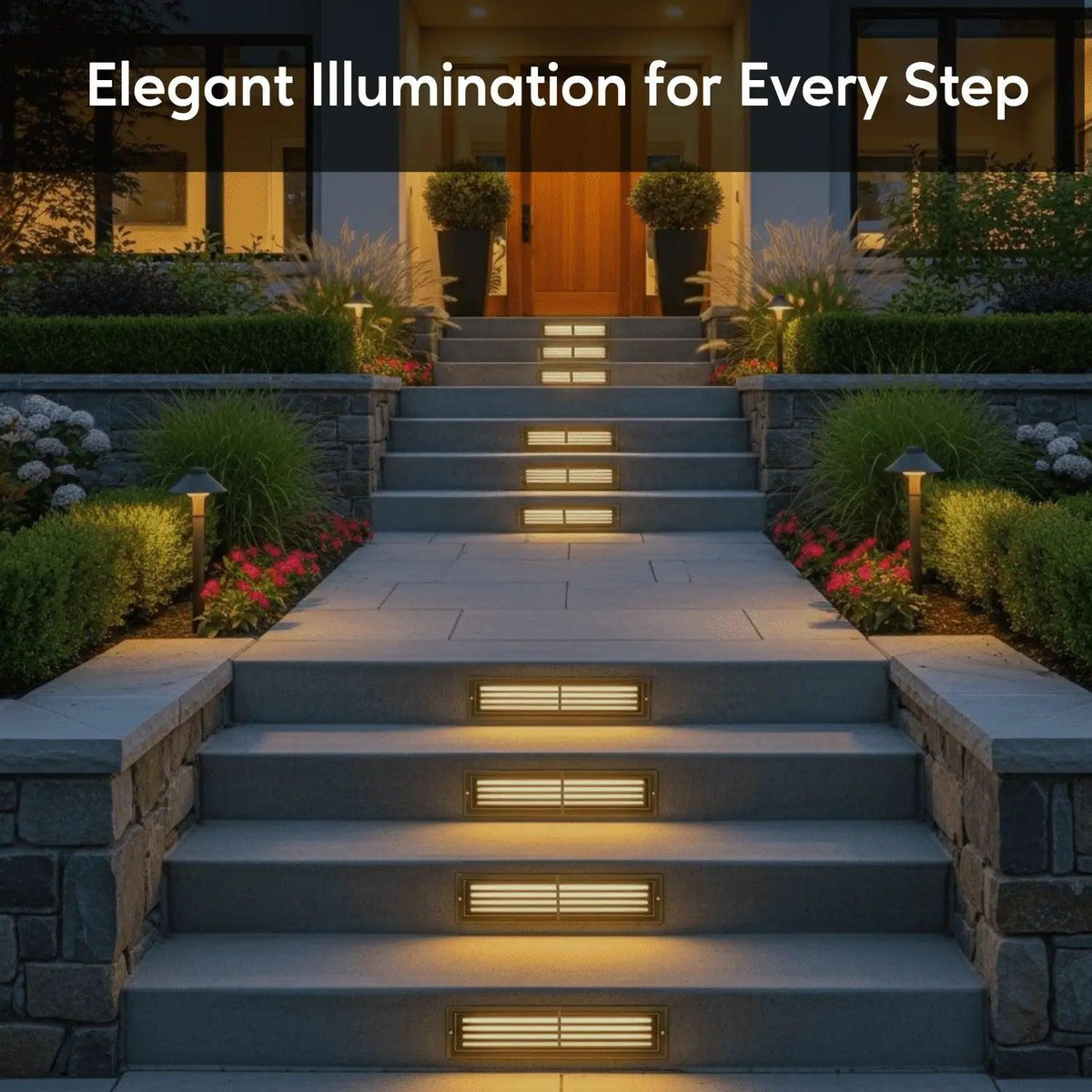 Antique Bronze LED Step Light Fixture | Brass Construction | Low Voltage