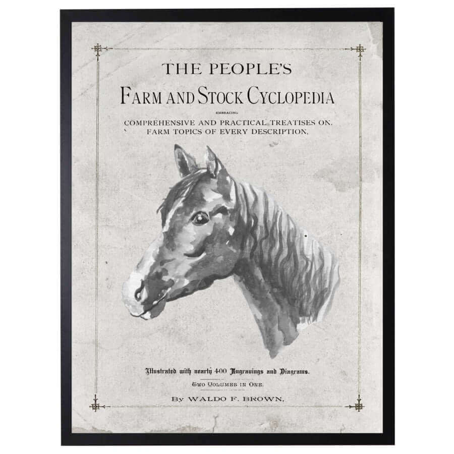 Antique Farmhouse Horse Artwork inspired by 