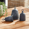 Antique Metal Bells with Weathered Zinc Finish (Set of 3)