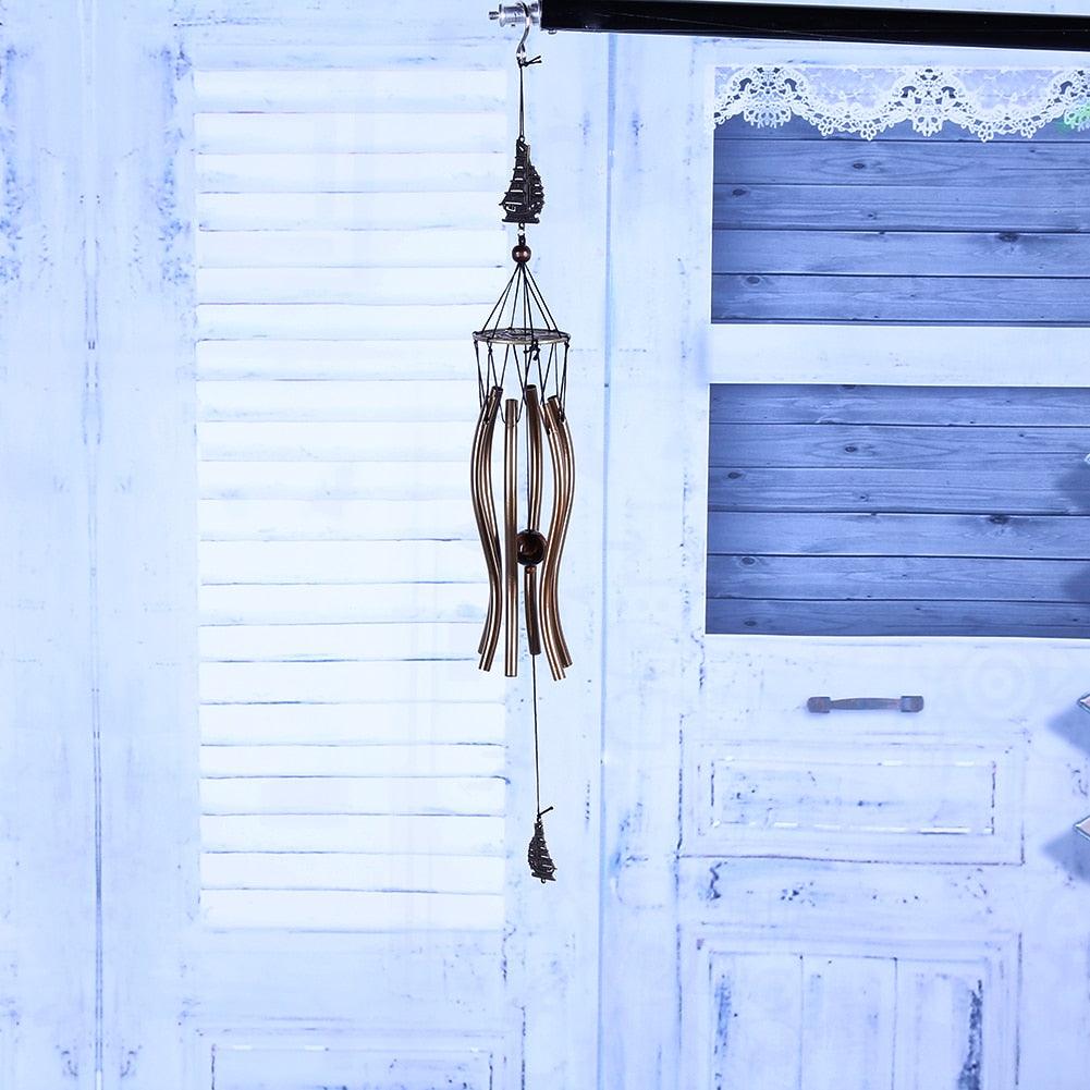 Antique Wind Chimes Amazing Grace Deep Tuned Amazing Grace Bells Wind-chime Chapel Bells Resonant Door Wall Hanging Home Décor Deep Tone Resonant Sound Church Bell Wind Chime