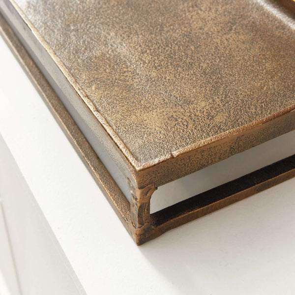 Antique Brass Raised Display Tray