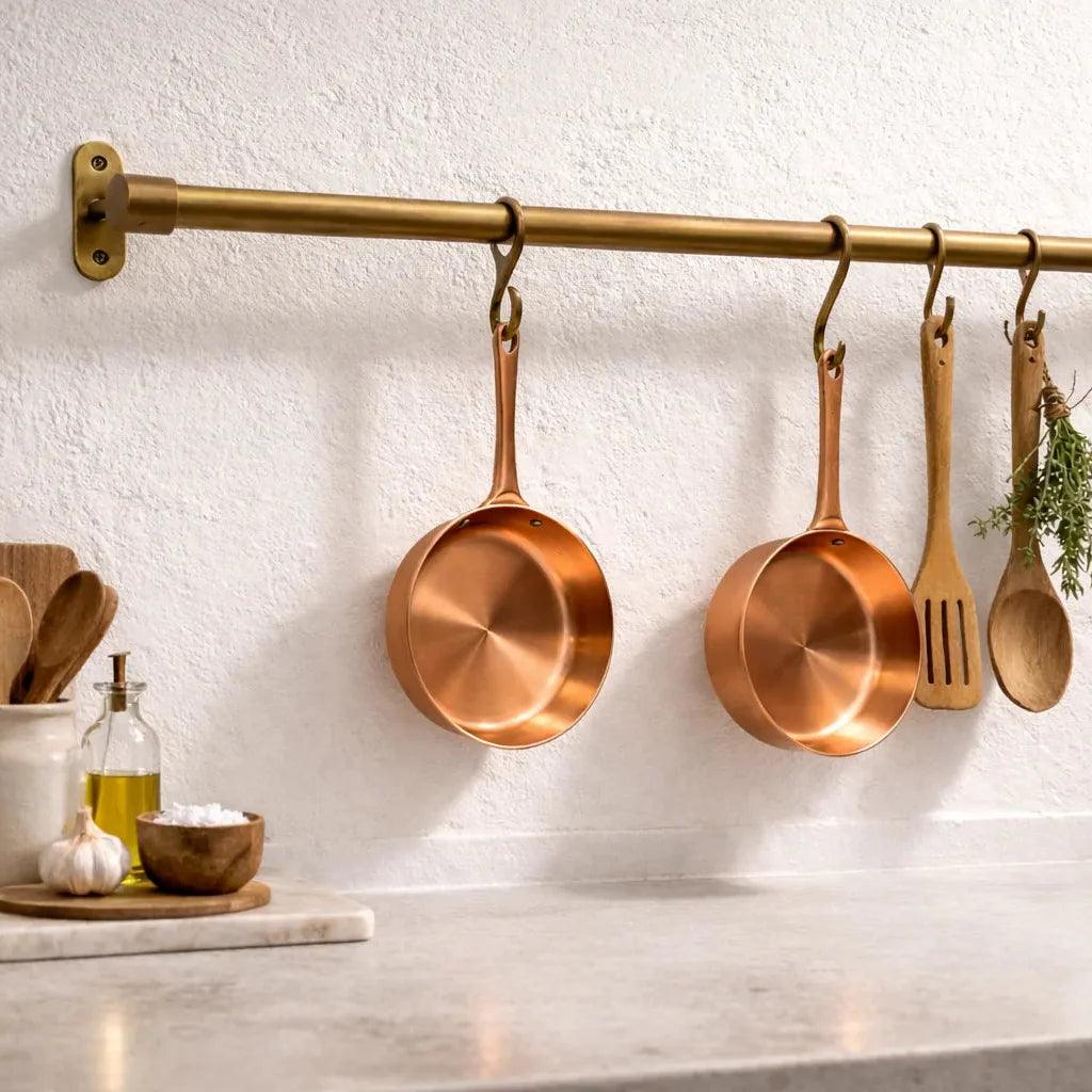 Pot Rail – Antique Brass