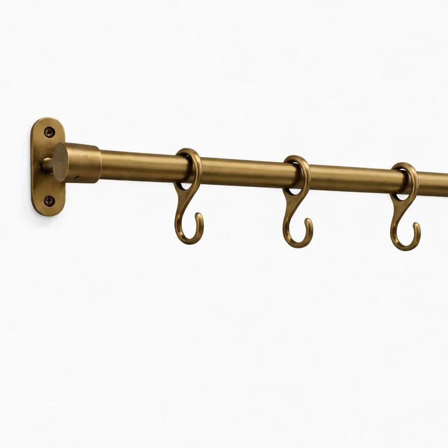 Pot Rail – Antique Brass