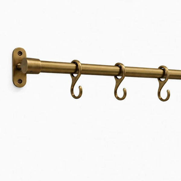 Pot Rail – Antique Brass