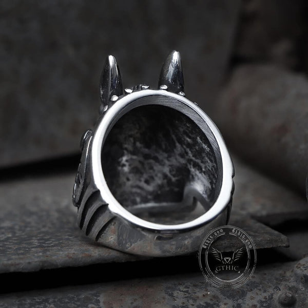 Anubis Egyptian Death God Stainless Steel Ring