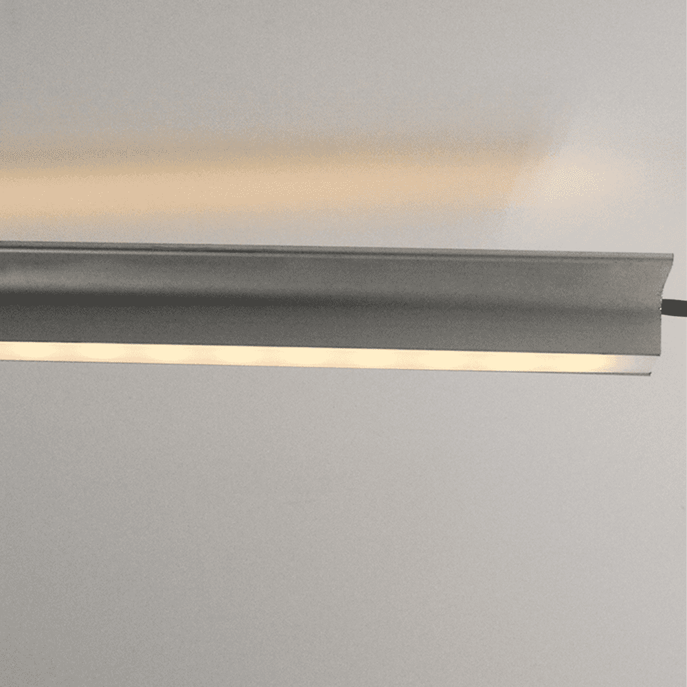 AP16F 8 ft Aluminum Channel Oval Wardrobe Hanging Rail Closet Rod 1.14″ (W) x 0.59″ (H) for LED Strip Lights | 10 Pack