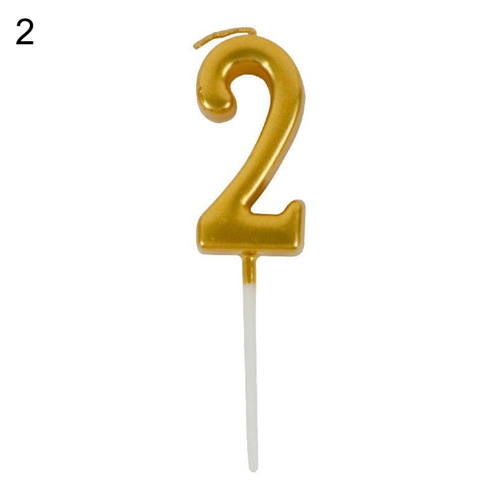 Arabic Number 0-9 Wax Candles Number Candles Cake Numeral Candles Number 0-9 Glitter Cake Topper Decoration For Birthday Wedding Reunion Theme Part Digital Cake Topper Kids Children Party Happy Birthday Ornament Cakes Top Decoration Accessories