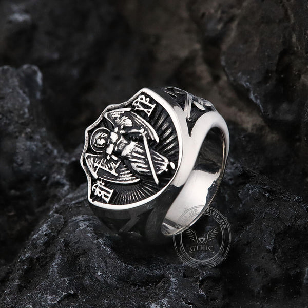 Archangel Guardian Stainless Steel Ring