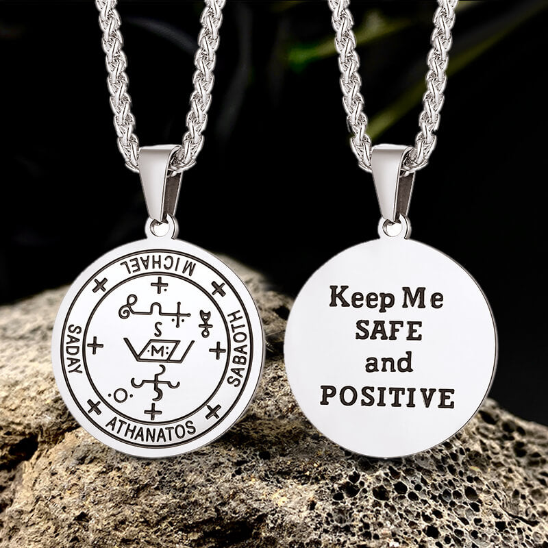 Archangel Michael Seal of Solomon Stainless Steel Pendant