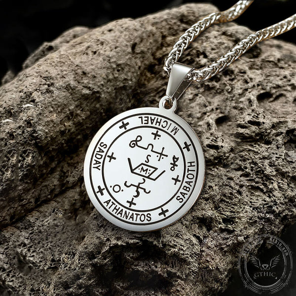 Archangel Michael Seal of Solomon Stainless Steel Pendant