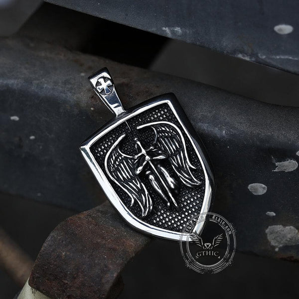Archangel Saint Michael Sword Stainless Steel Pendant