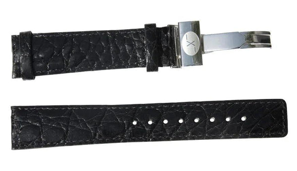 Black Crocodile Leather Band for Watches - 20 mm - Gifts for You 'n Me