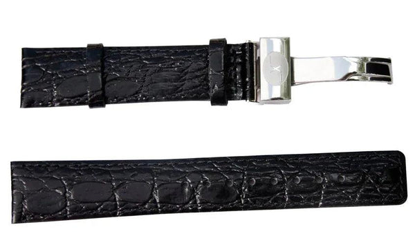 Black Genuine Calfskin Leather Band for Watches - 20 mm - Gifts for You 'n Me