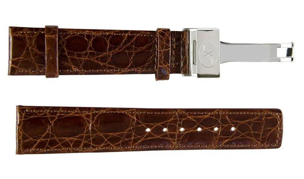 Brown Crocodile Leather Band for Watches - 20 mm - Gifts for You 'n Me