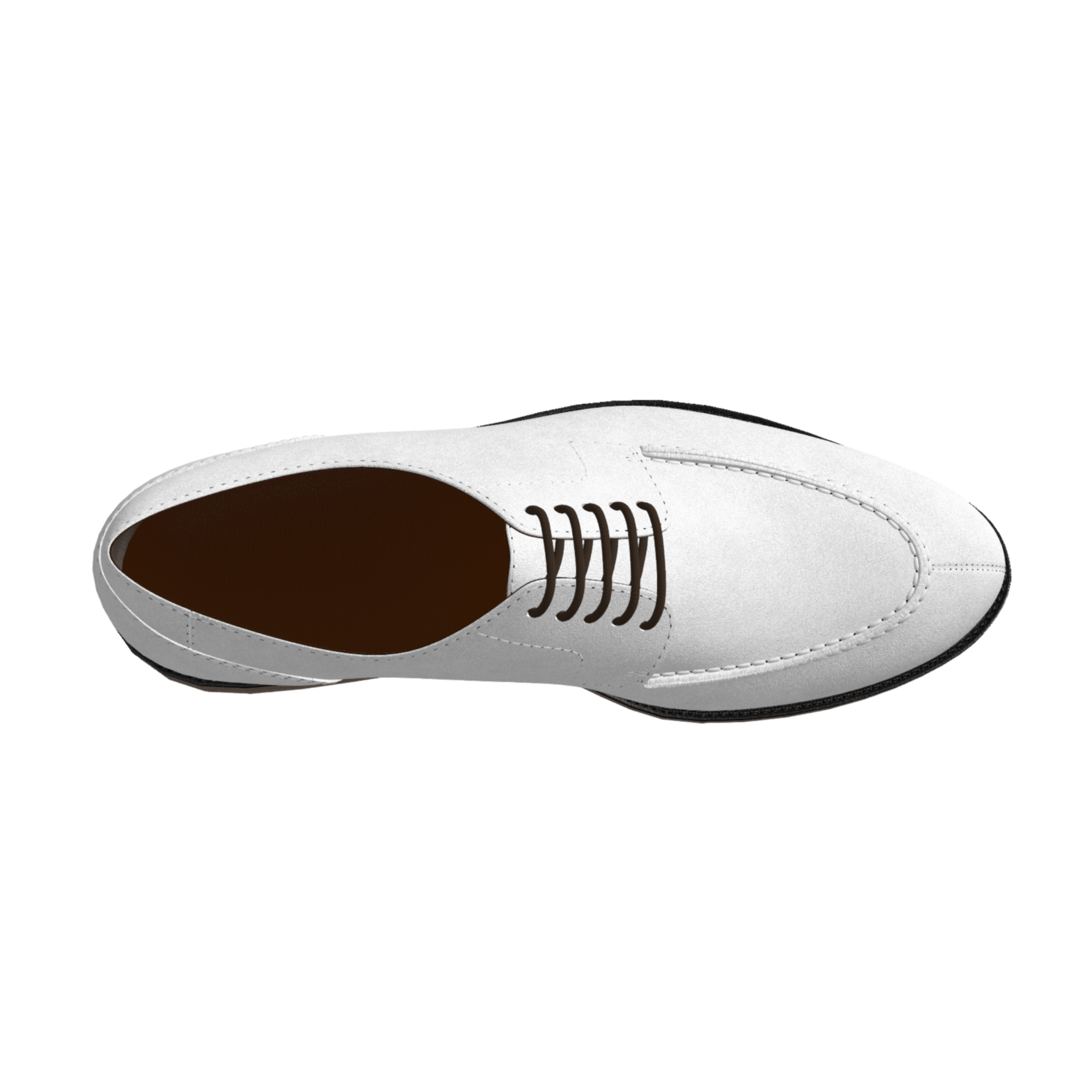 Capra - White buck shoes for men. Classic genuine suede leather