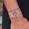 Arden Dark Colored Heart Bracelet