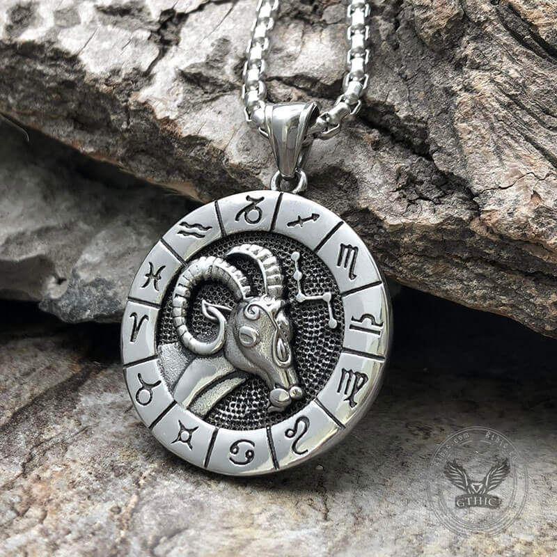 Aries Stainless Steel Pendant