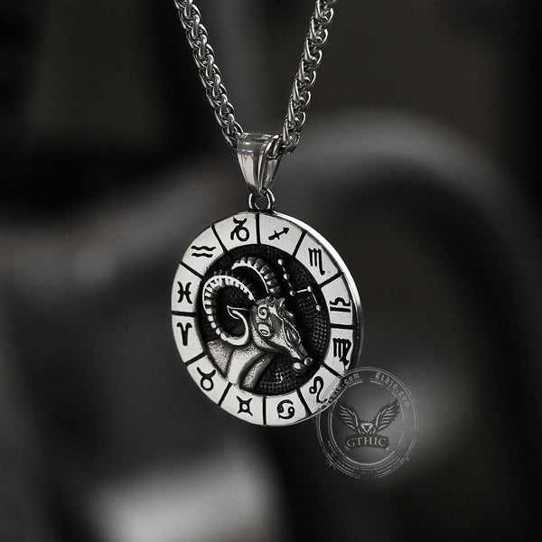 Aries Stainless Steel Pendant