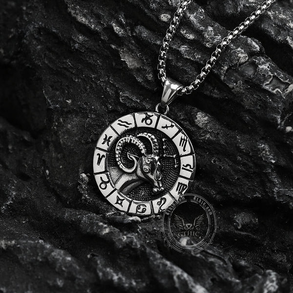 Aries Stainless Steel Pendant