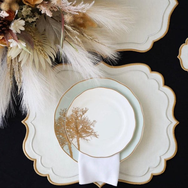 ARISTA IVORY RECTANGLE FABRIC PLACEMAT