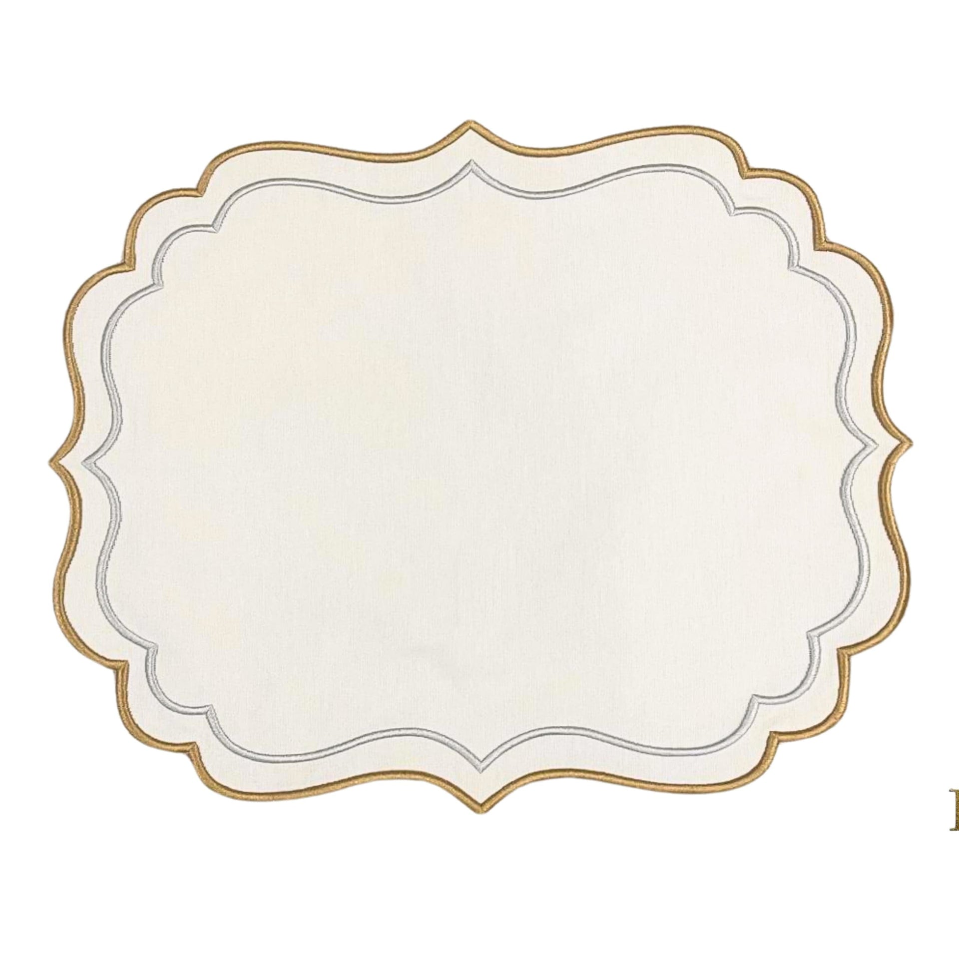ARISTA IVORY RECTANGLE FABRIC PLACEMAT