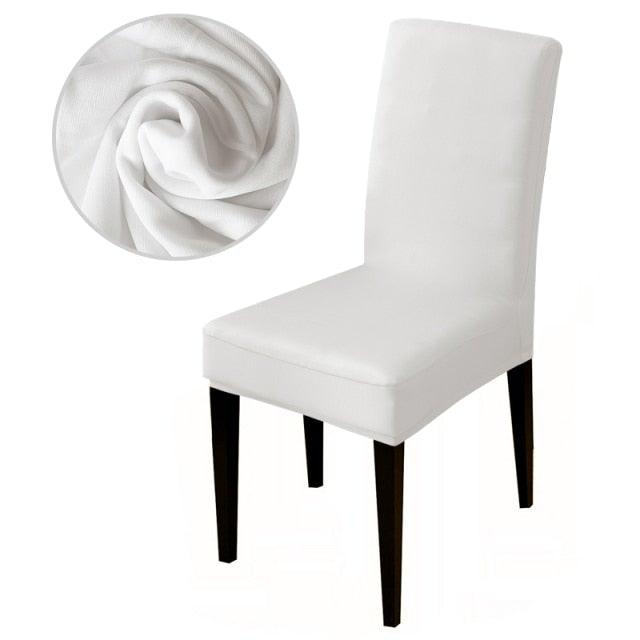 Armless Removable Washable Elastic Dinner Universal Spandex Solid Chair Slip Covers Set Colors For Choice Universal Size Chair Cover