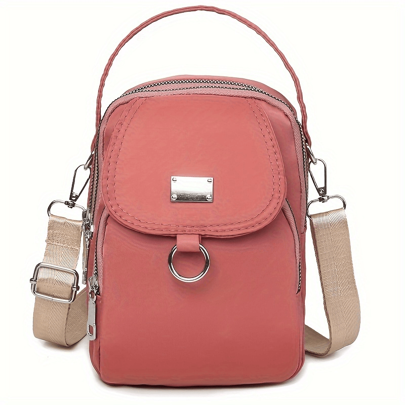 Army Green Water-Proof Women Crossbody Bag Multi Compartment Mobile Phone Bag Women Messenger Bag Casual Oxford Cloth Women Bag Shoulder