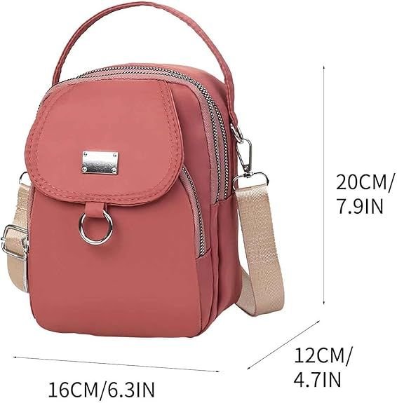 Army Green Water-Proof Women Crossbody Bag Multi Compartment Mobile Phone Bag Women Messenger Bag Casual Oxford Cloth Women Bag Shoulder