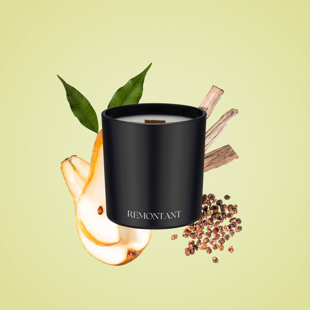 Anjou Pear Candle | Pear ~ Sumac ~ Guaiacwood | Wood Wick Candle