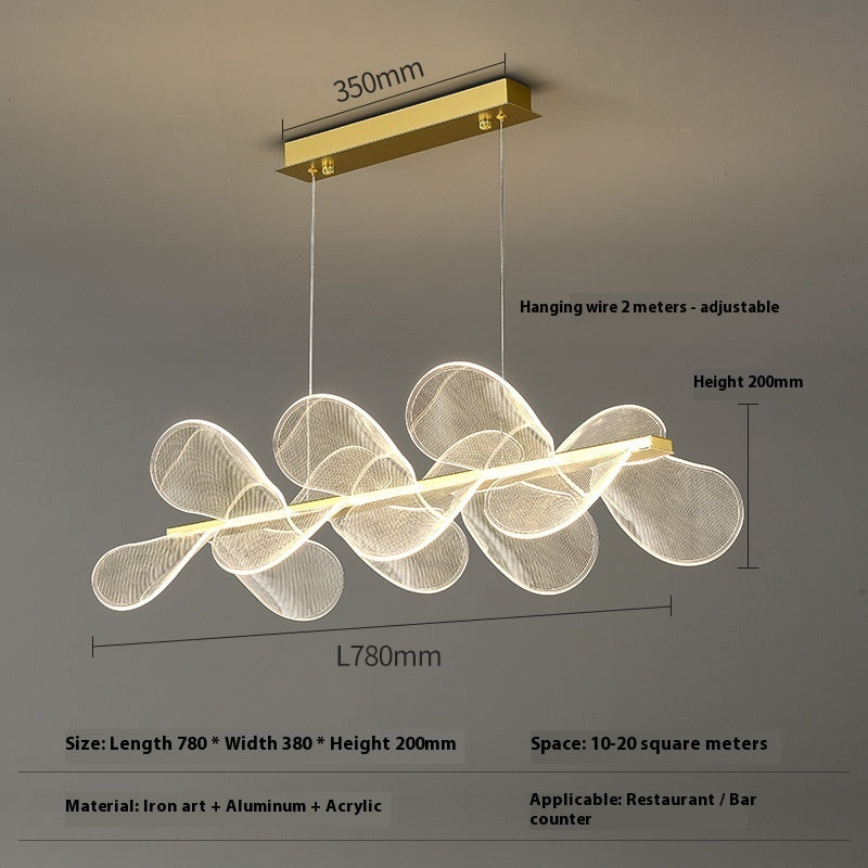 Art Chandelier Italian Minimalistic Bedroom Chandelier Acrylic