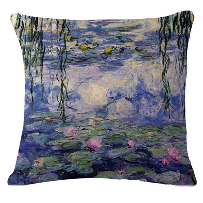 Art Renaissance Print Cushion Cover Throw Pillow Cover Home Decorative Cushion Case Beautiful Painting Art Pillow Case Home Decorative Sofa Car Chair Throw Pillow Case 45x45CM
