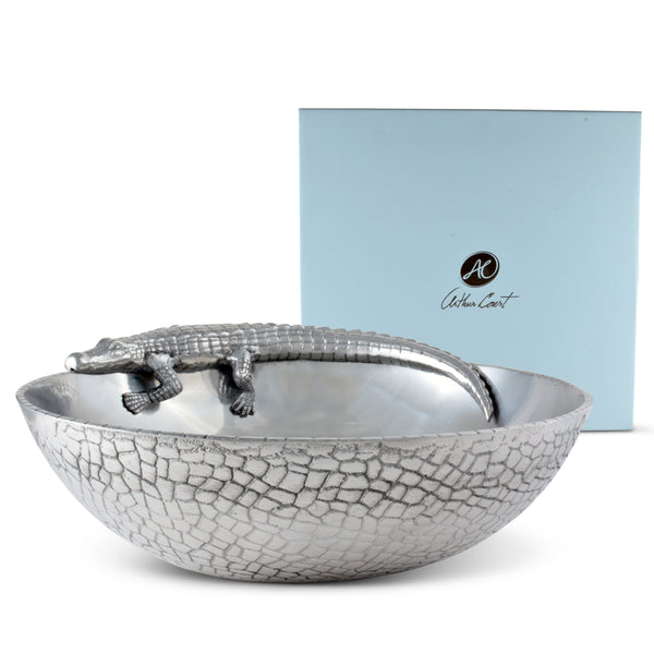 Alligator Figural 12 Bowl Arthur Court Designs