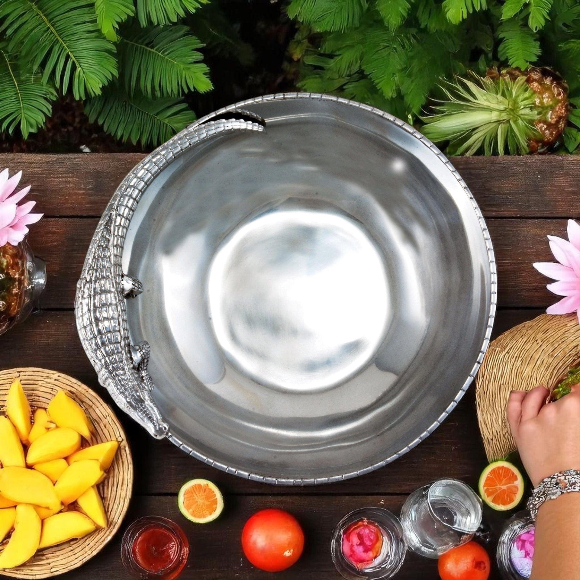 Alligator Figural 12 Bowl Arthur Court Designs