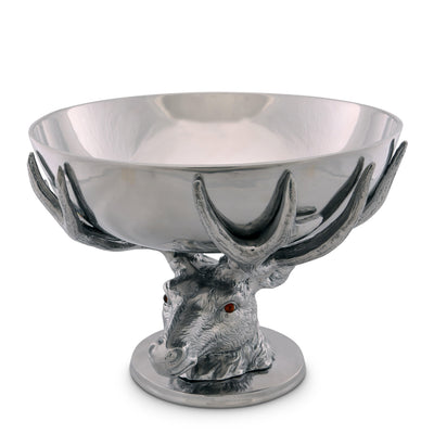Arthur Court Antler Centerpiece Bowl - Unique Aluminum Serveware for Fruits & Flower Decor