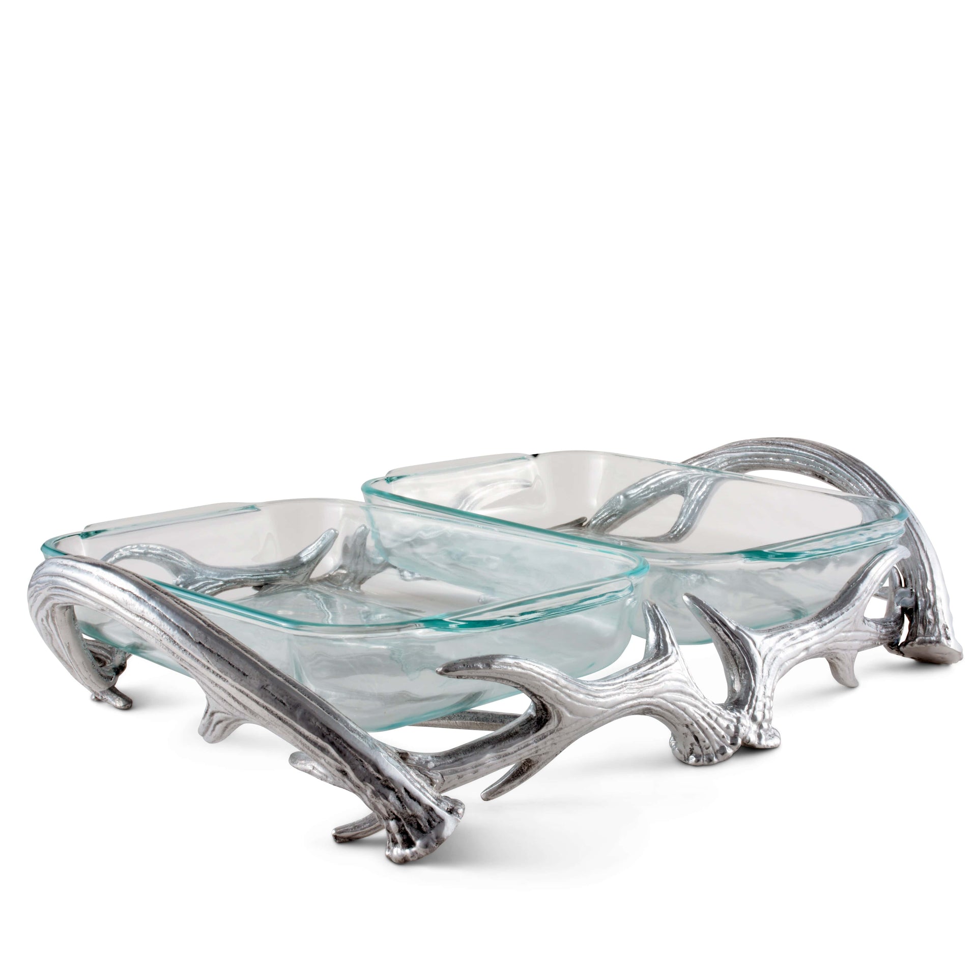 Antler Pyrex Holder Double 2qt Arthur Court Designs
