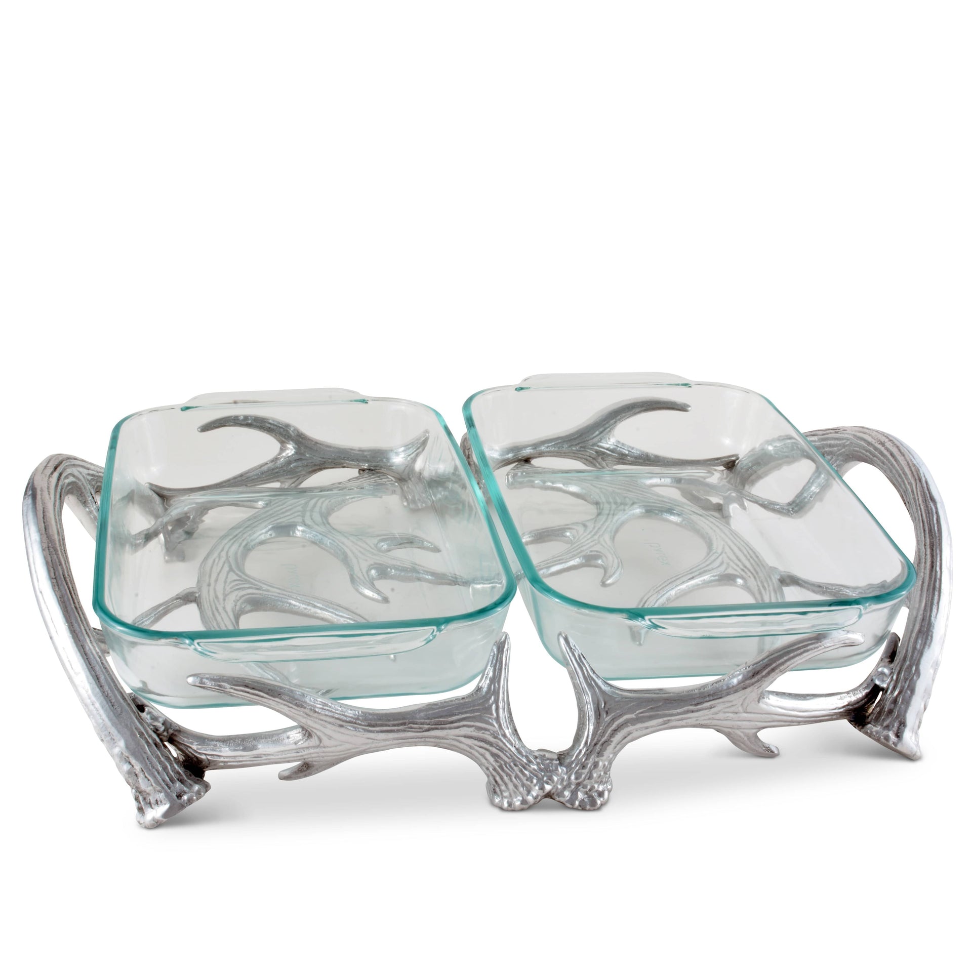 Antler Pyrex Holder Double 2qt Arthur Court Designs